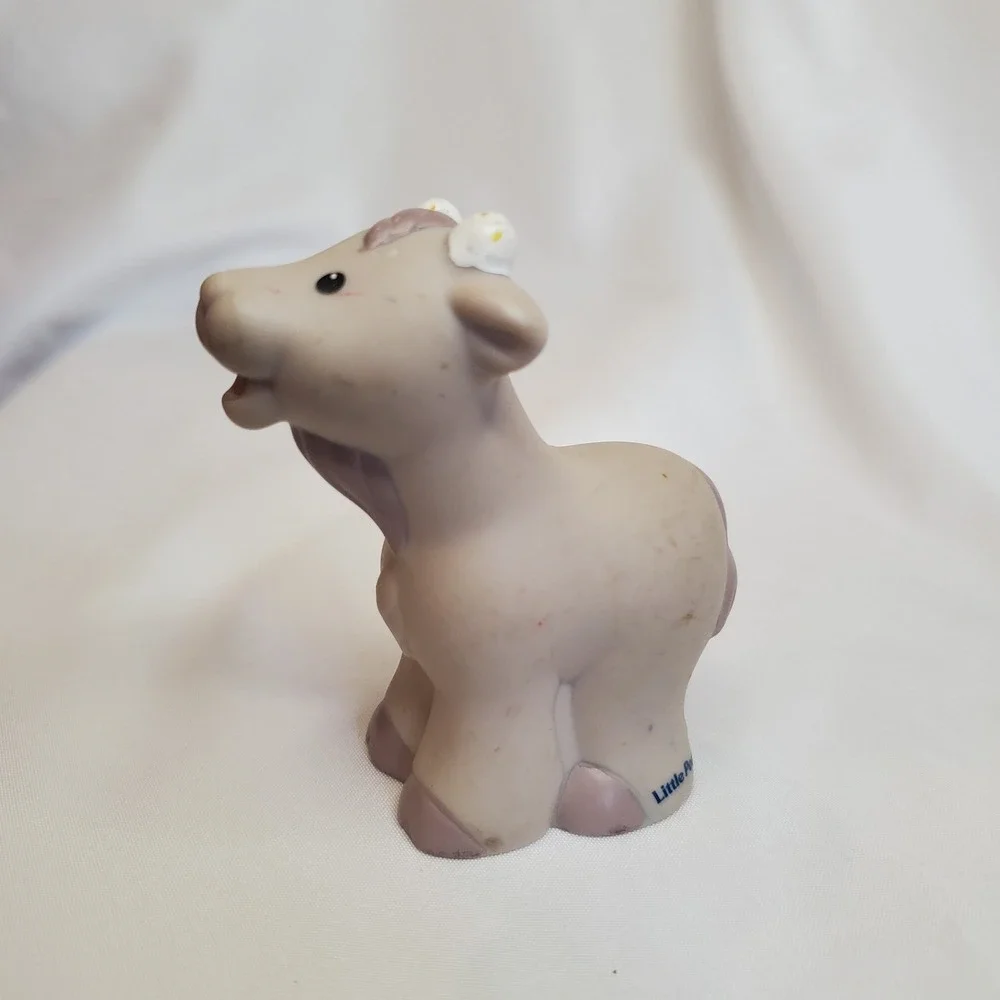 Fisher Price Little People GREY Gray BILLY GOAT Nativity Farm‎ Zoo Noah
